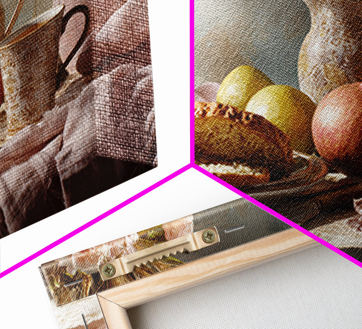 Figs Pomegranates and Linen Composition Canvas Print, Kitchen Art, Digital Wall Art, Kitchen Decor, Abstract Art, Kitchen, KIT-3x2-26