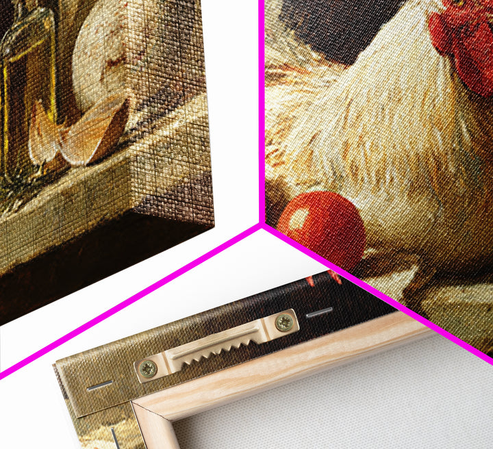 Rooster Portrait for Country Kitchen Charm Canvas Print, Kitchen Art, Neutral Decor, Kitchen Decor, Fine Art, Kitchen, KIT-3x2-68