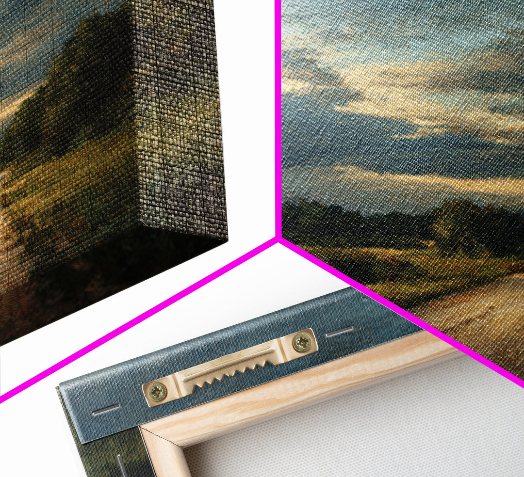 Old Country Road Canvas Print, Landscape Art, Art Prints, Living Room Decor, Horizon, Abstract Wall Art, Boho Wall Art, LAN-1x1-20