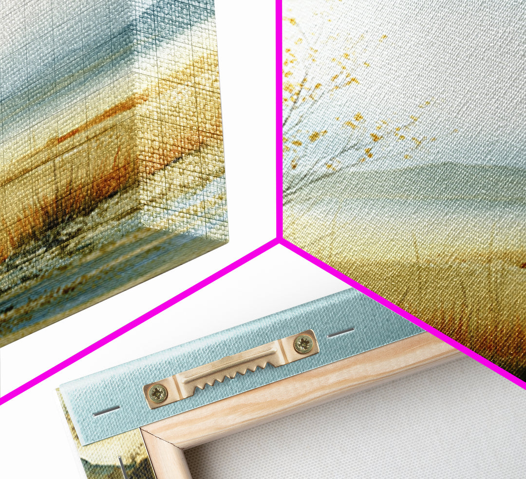Desert Dunes under Pale Moon Canvas Print, Landscape Art, Boho Wall Art, Living Room Decor, Fine Art, Horizon, Neutral Decor, LAN-1x1-35