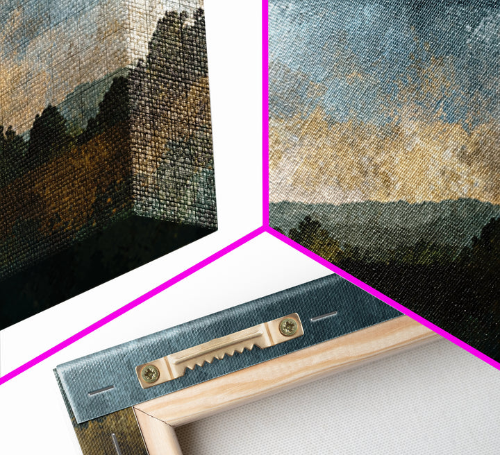 Old Country Road Canvas Print, Landscape Art, Printable Wall Art, Living Room Decor, Oil Painting, Horizon, Horizontal Wall Art, LAN-2x1-64