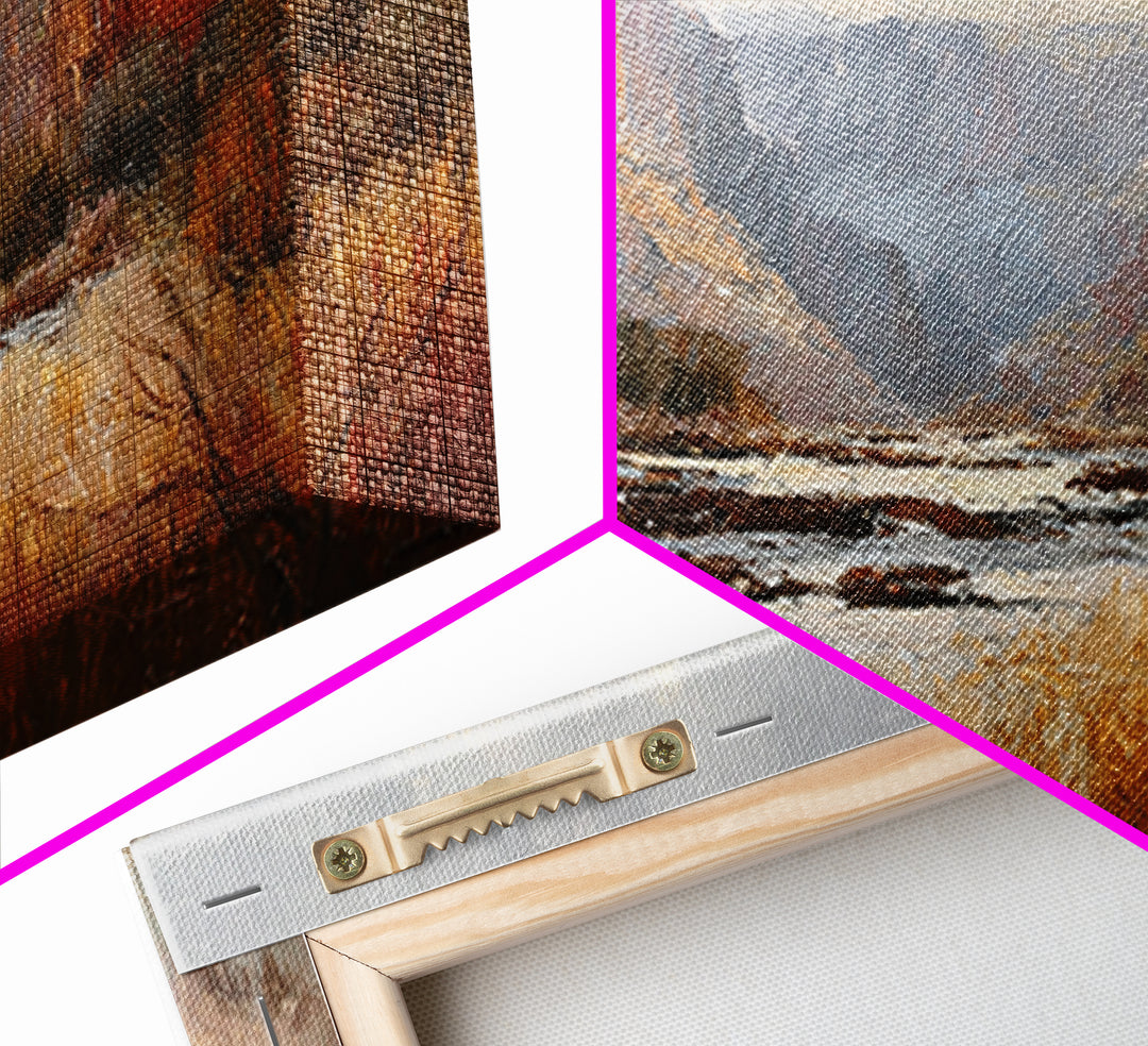 Red Canyon Walls Framed Canvas Print, Landscape Art, Boho Wall Art, Living Room Decor, Fine Art, Horizon, Neutral Decor, LAN-2x1-97