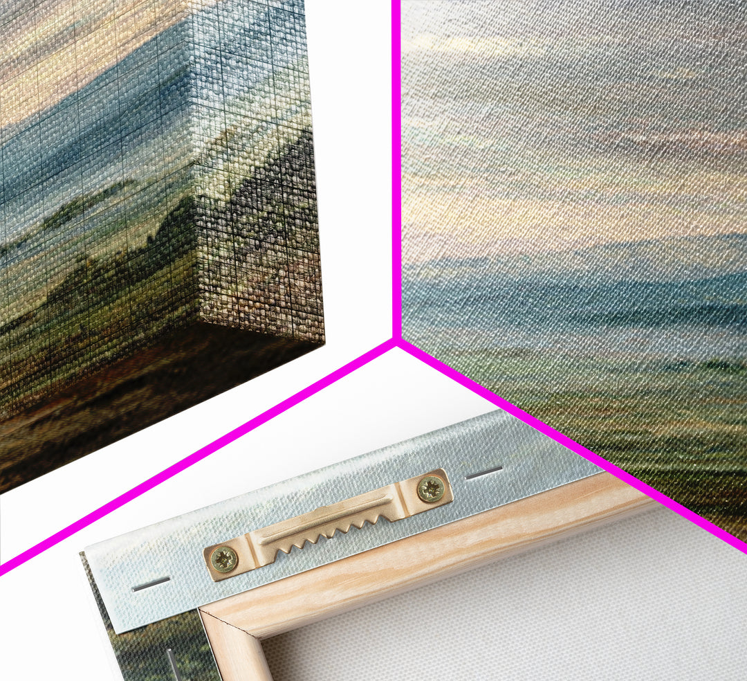 Old Country Road Framed Canvas Print, Landscape Art, Art Prints, Living Room Decor, Fine Art, Horizon, Abstract Wall Art, LAN-2x3-100