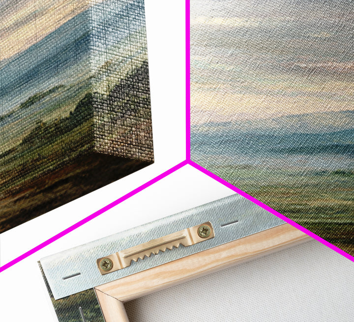 Old Country Road Framed Canvas Print, Landscape Art, Art Prints, Living Room Decor, Fine Art, Horizon, Abstract Wall Art, LAN-2x3-100