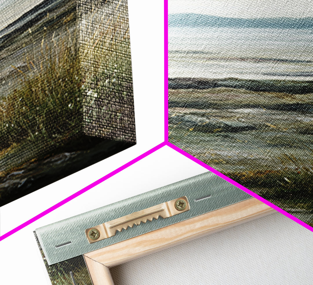 Rocky Scottish Highland Framed Canvas Print, Landscape Art, Boho Wall Art, Living Room Decor, Fine Art, Horizon, Neutral Decor, LAN-2x3-97