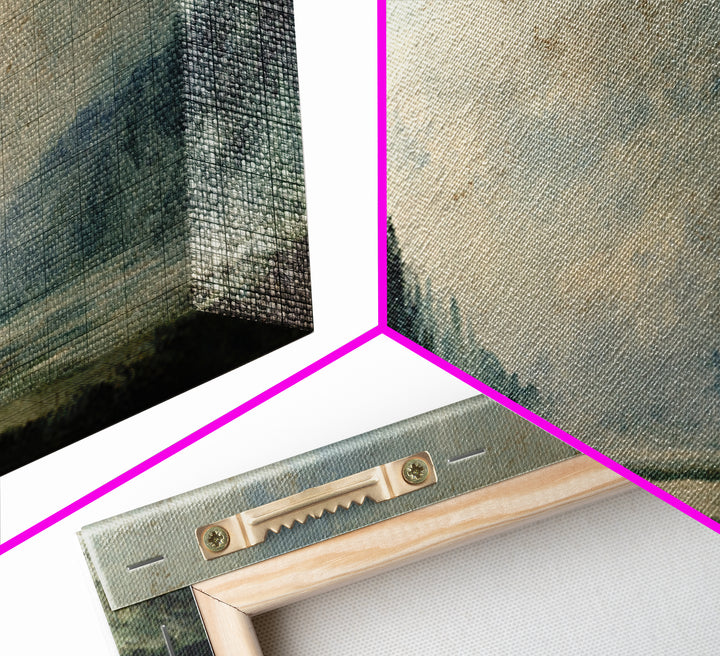 Old Country Road Framed Canvas Print, Landscape Art, Art Prints, Living Room Decor, Fine Art, Horizon, Abstract Wall Art, LAN-3x1-84