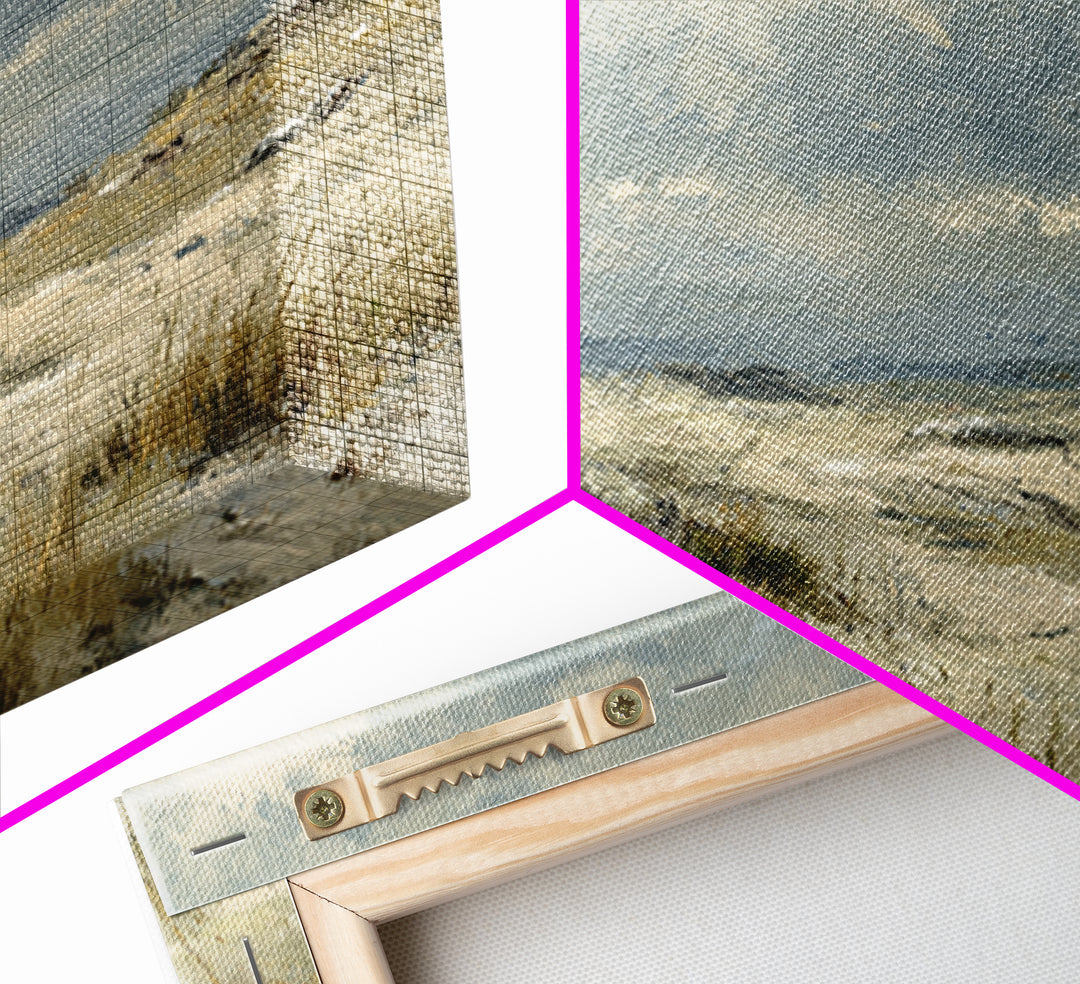 Storm Clouds over an Open Prairie Framed Canvas Print, Landscape Art, Original Art, Living Room Decor, Fine Art, Horizon, LAN-3x2-7