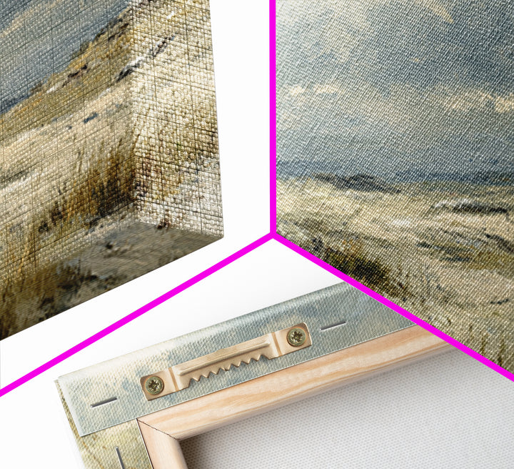 Storm Clouds over an Open Prairie Framed Canvas Print, Landscape Art, Original Art, Living Room Decor, Fine Art, Horizon, LAN-3x2-7