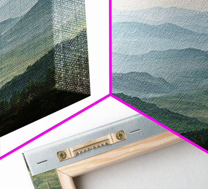 Rolling Green Hills Framed Canvas Print, Landscape Art, Floral Wall Art, Living Room Decor, Fine Art, Horizon, Minimalist Decor, LAN-3x2-82