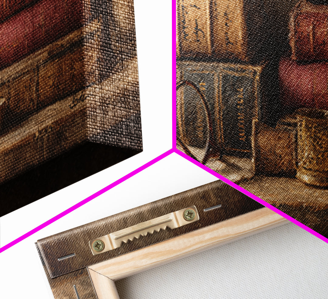 Antique Spectacles on a Manuscript Canvas Print, Library Art, Gallery Decor, Library Decor, Fine Art, Archive, Wall Art, LIB-3x1-36