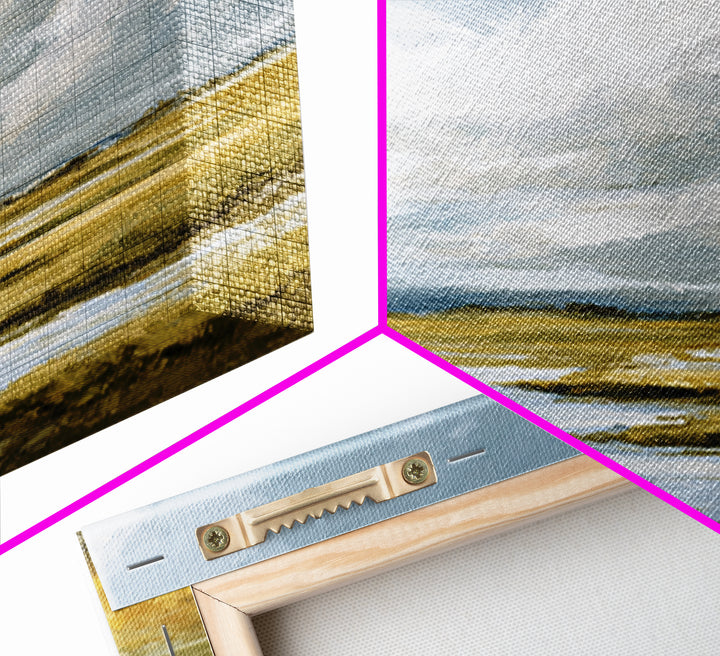 Large Cloudscape with Gentle Movement Canvas Print, Living Room Art, Abstract Art, Living Room Decor, Watercolor Art, Living, LIR-1x1-19