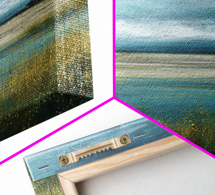 Quiet Meadow Landscape Canvas Print, Living Room Art, Living Room Decor, Watercolor Art, Living, Abstract Wall Art, LIR-1x1-23