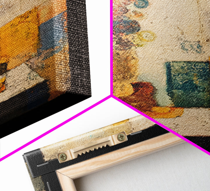 Moody Seascape for Dramatic Focal Point Canvas Print, Living Room Art, Bedroom Wall Art, Living Room Decor, Oil Painting, LIR-1x1-30