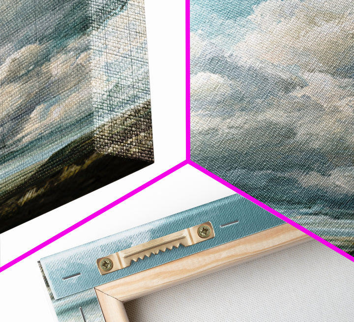 Large Cloudscape with Gentle Movement Framed Canvas Print, Living Room Art, Modern Decor, Living Room Decor, Fine Art, Living, LIR-1x1-67