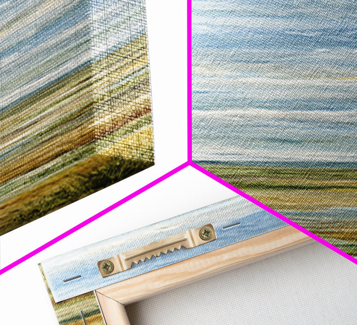 Quiet Meadow Landscape Canvas Print, Living Room Art, Living Room Decor, Watercolor Art, Living, Abstract Wall Art, LIR-1x3-35