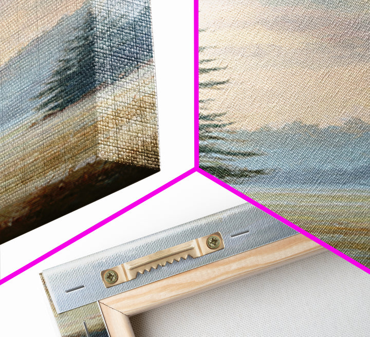 Quiet Meadow Landscape Canvas Print, Living Room Art, Living Room Decor, Oil Painting, Living, Statement Artwork, Boho Decor, LIR-1x3-59