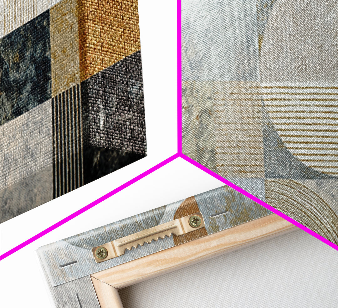 Textured Plaster Abstract Framed Canvas Print, Living Room Art, Printable, Living Room Decor, Fine Art, Living, Printable Art, LIR-2x1-1