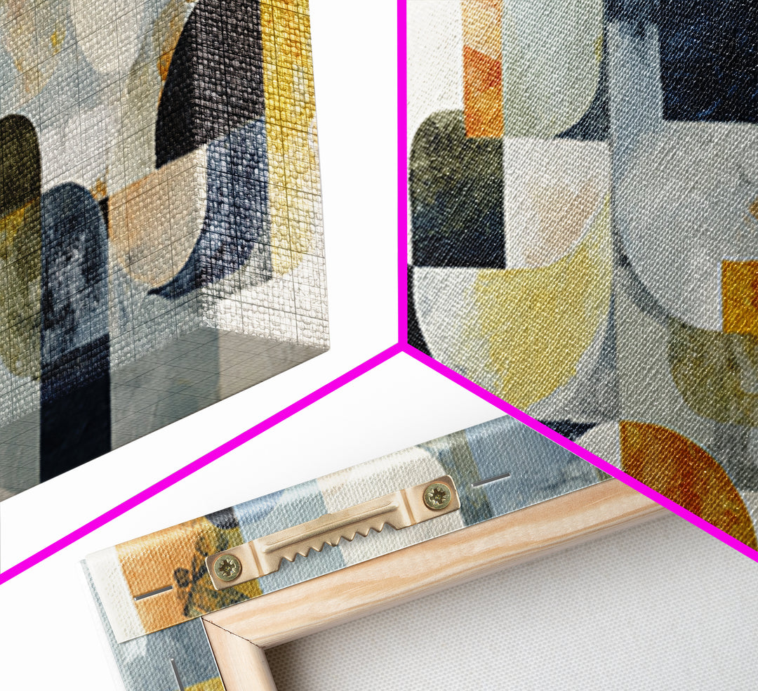 Abstract Organic Shapes Framed Canvas Print, Living Room Art, Wall Art, Living Room Decor, Abstract Art, Living, LIR-2x1-35