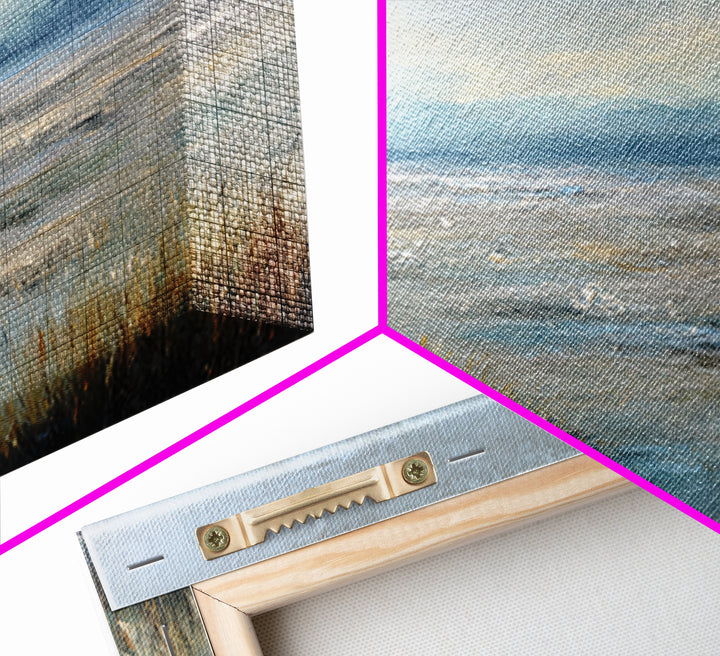 Quiet Meadow Landscape Framed Canvas Print, Living Room Art, Printable, Living Room Decor, Oil Painting, Living, Printable Art, LIR-2x1-43