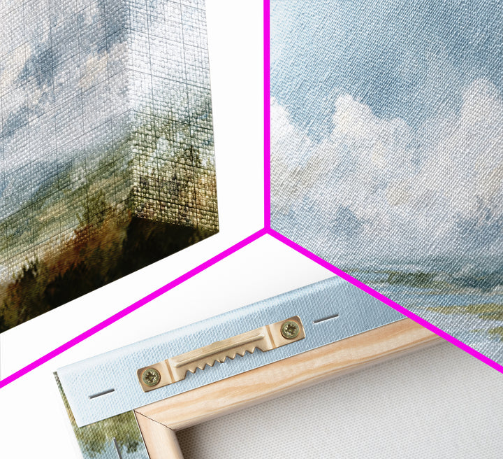 Large Cloudscape with Gentle Movement Canvas Print, Living Room Art, New Home Gift, Living Room Decor, Fine Art, Living, LIR-2x1-63
