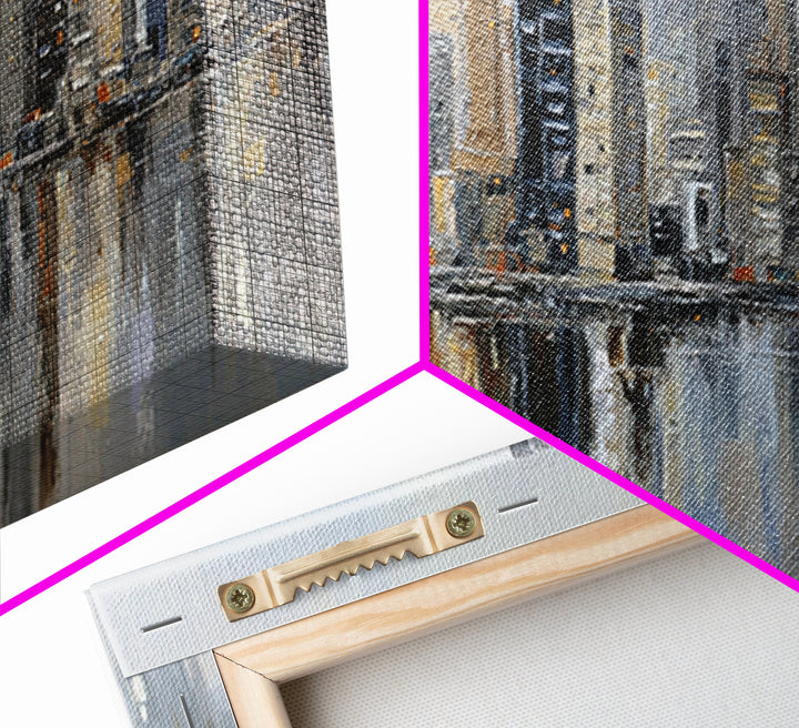 Modern City Skyline Canvas Print, Living Room Art, Home Decor, Living Room Decor, Abstract Art, Living, Large Wall Art, LIR-2x1-66