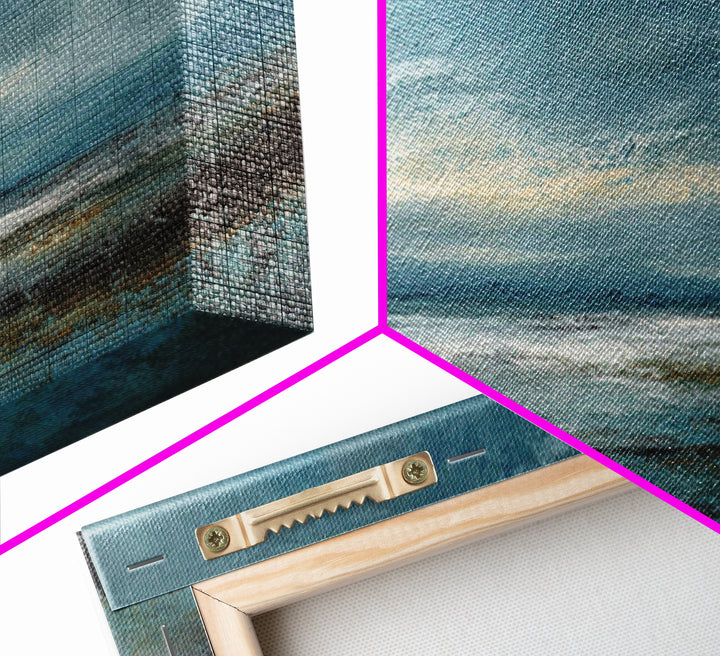 Modern Landscape with Expansive Calm Sky Canvas Print, Living Room Art, Dopamine Decor, Living Room Decor, Fine Art, Living, LIR-2x1-71