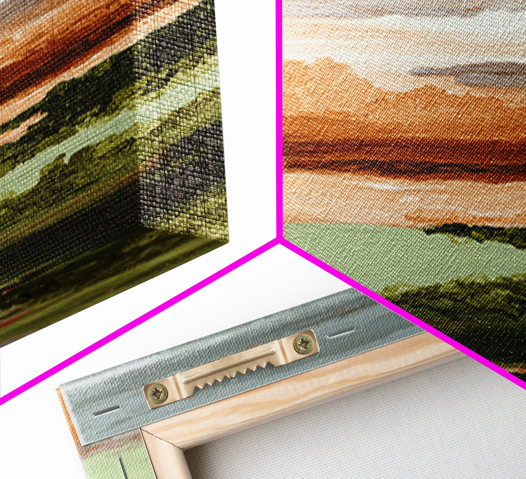 Bold Color Field Framed Canvas Print, Living Room Art, Mid Century Modern, Living Room Decor, Abstract Art, Living, LIR-2x1-72