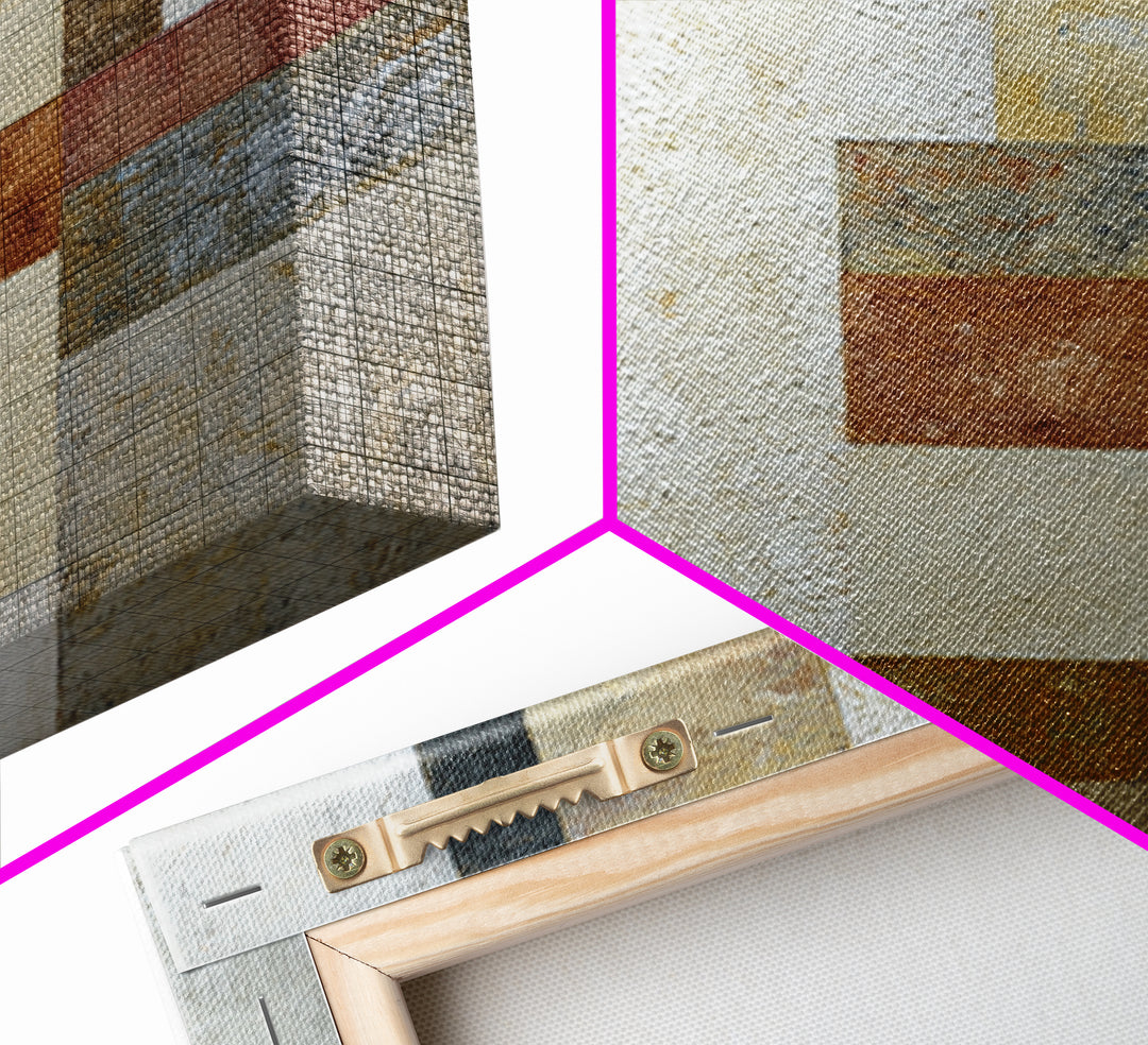 Mid Century Geometric Artwork Canvas Print, Living Room Art, Gallery Decor, Living Room Decor, Fine Art, Living, Wall Art, LIR-2x3-16