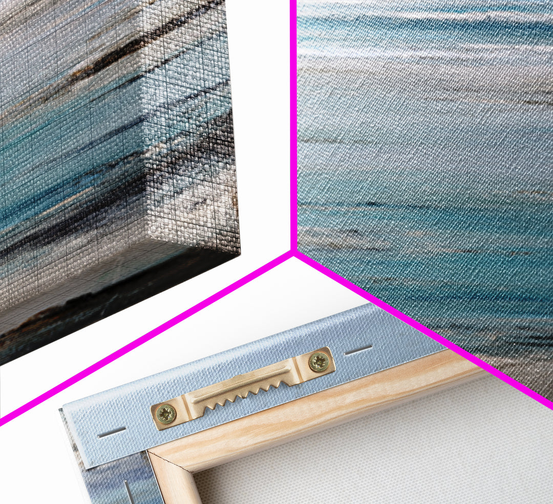Moody Seascape for Dramatic Focal Point Framed Canvas Print, Living Room Art, Art Print, Living Room Decor, Fine Art, Living, LIR-2x3-38