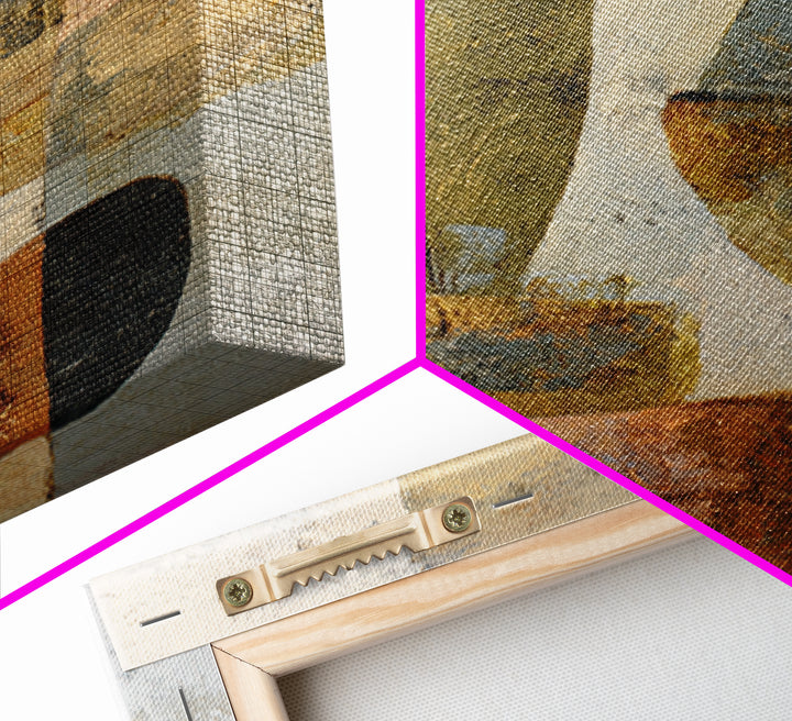 Abstract Organic Shapes Framed Canvas Print, Living Room Art, Oil Painting, Living Room Decor, Fine Art, Living, Boho Wall Art, LIR-2x3-47