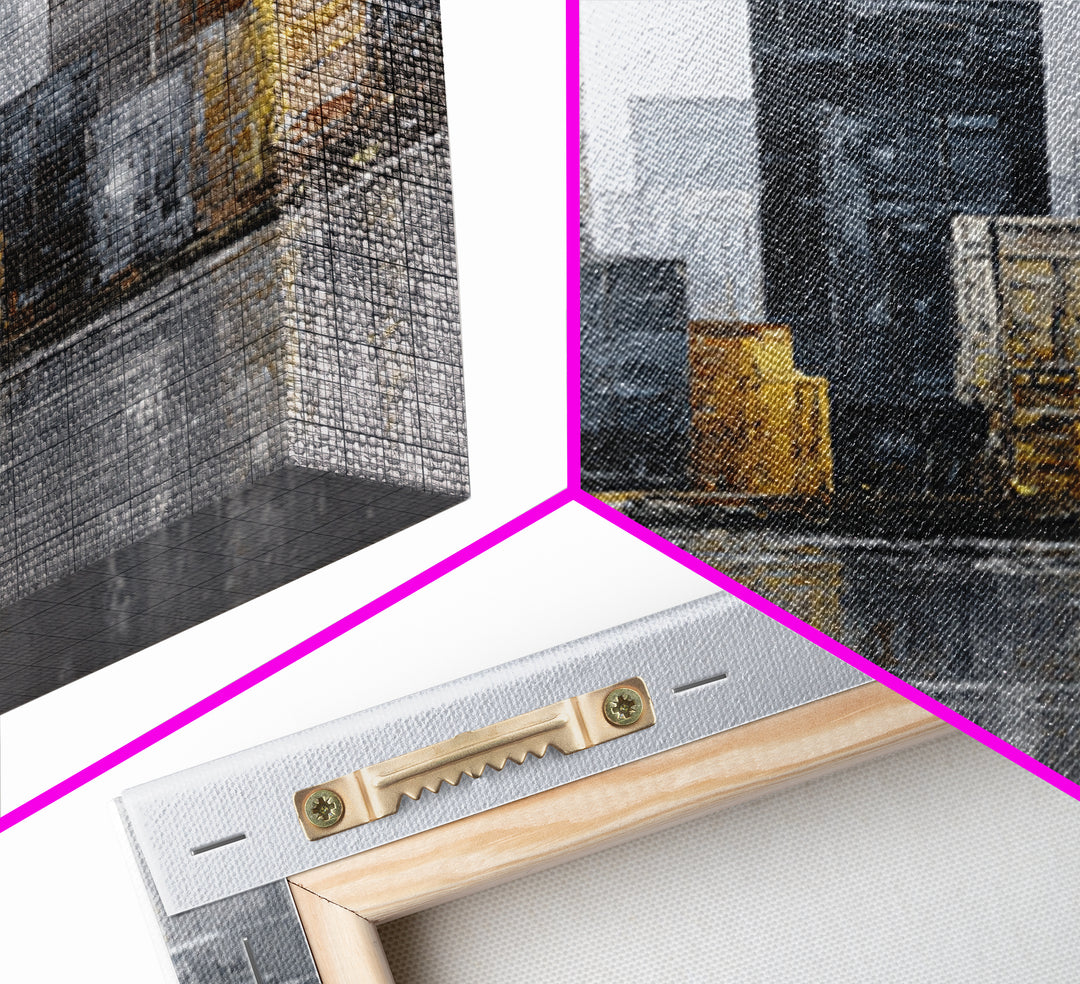 Modern City Skyline Framed Canvas Print, Living Room Art, Minimalist Decor, Living Room Decor, Fine Art, Living, LIR-2x3-6