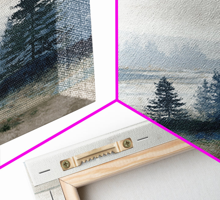 Minimal Scandinavian Forest Framed Canvas Print, Living Room Art, New Home Gift, Living Room Decor, Fine Art, Living, LIR-2x3-69