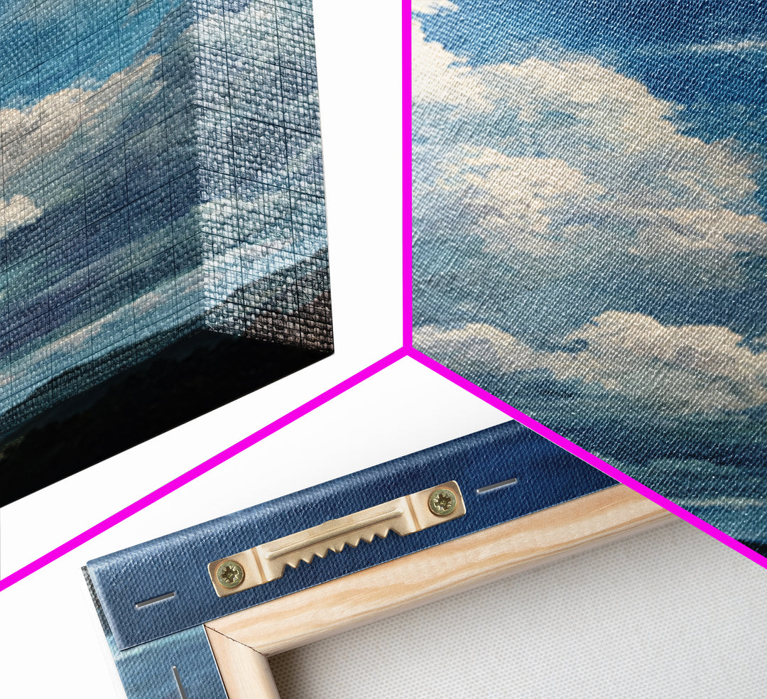 Large Cloudscape with Gentle Movement Canvas Print, Living Room Art, Boho Wall Art, Living Room Decor, Fine Art, Living, LIR-2x3-99