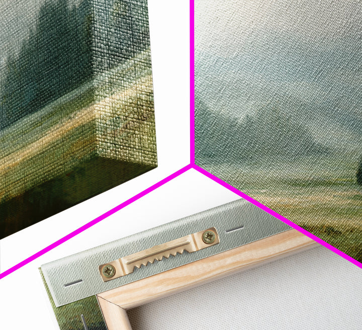 Quiet Meadow Landscape Framed Canvas Print, Living Room Art, Gallery Decor, Living Room Decor, Fine Art, Living, Wall Art, LIR-3x1-15