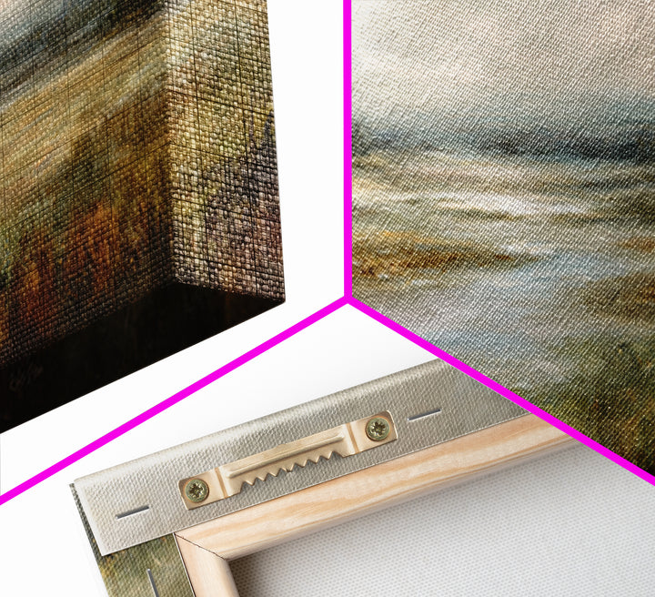 Quiet Meadow Landscape Framed Canvas Print, Living Room Art, Contemporary Art, Living Room Decor, Living, Oil Painting, LIR-3x1-63