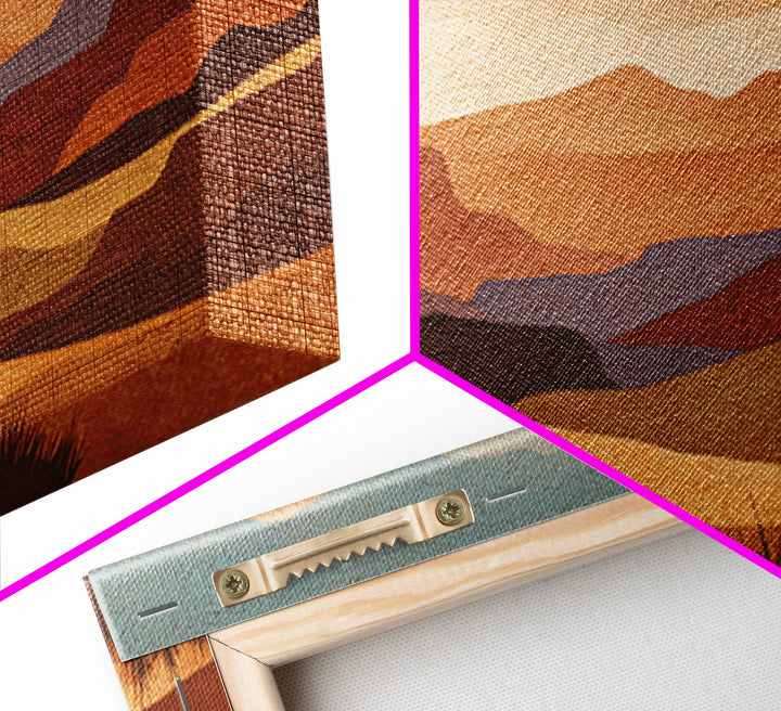 Earthy Desert Landscape Canvas Print, Living Room Art, Abstract Wall Art, Living Room Decor, Fine Art, Living, Boho Decor, LIR-3x2-16
