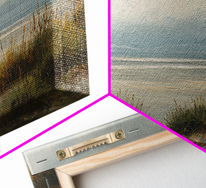 Modern Landscape with Expansive Calm Sky Framed Canvas Print, Living Room Art, Oil Painting, Living Room Decor, Living, LIR-3x2-7