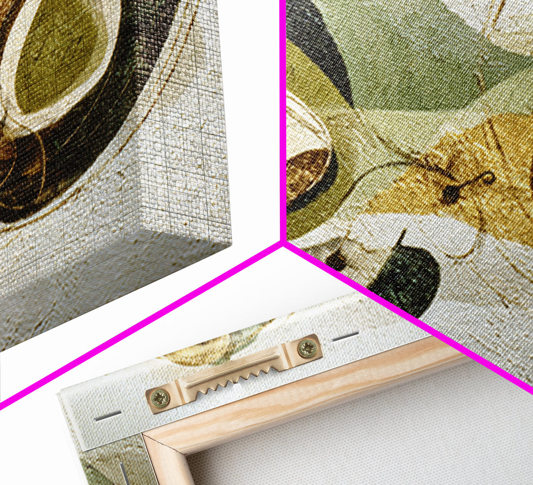 Abstract Organic Shapes Framed Canvas Print, Living Room Art, Art Nouveau, Living Room Decor, Abstract Art, Living, LIR-3x2-91