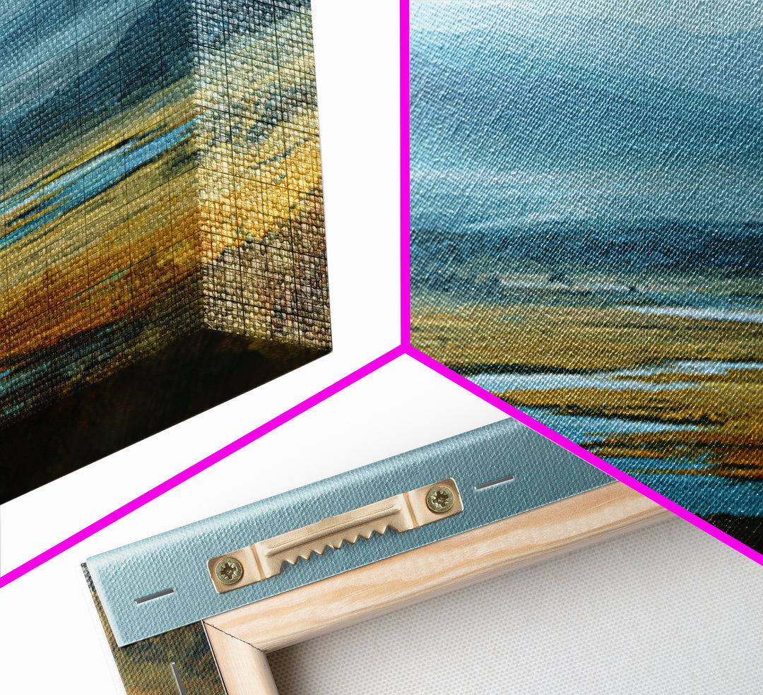 Classic Mountain Panorama for Cozy Interiors Framed Canvas Print, Living Room Art, Painting, Living Room Decor, Living, LIR-3x2-92