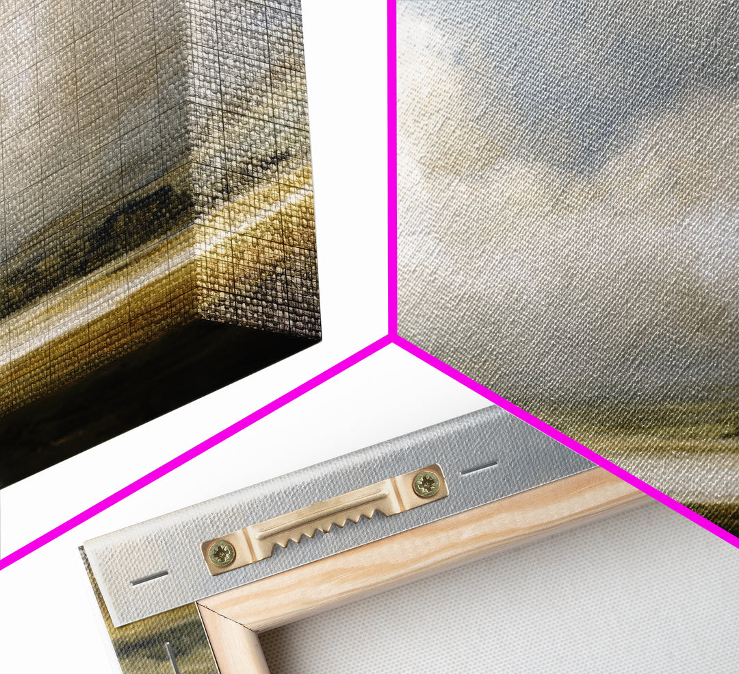 Large Cloudscape with Gentle Movement Framed Canvas Print, Living Room Art, Mid Century Modern, Living Room Decor, Living, LIR-3x2-95