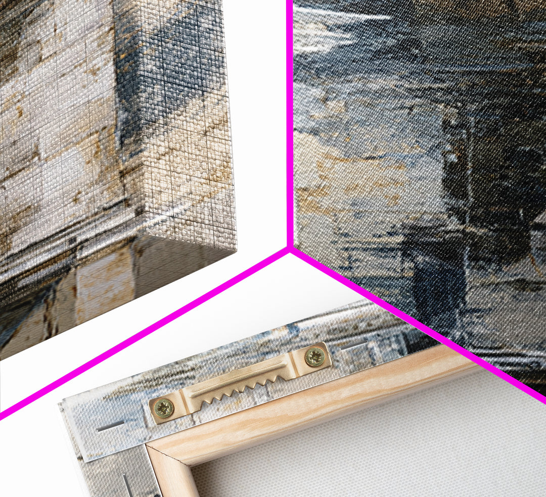Architectural Arch and Column Abstraction Canvas Print, Law Office Art, Therapy Office Decor, Office Decor, Abstract Art, LOA-1x3-2