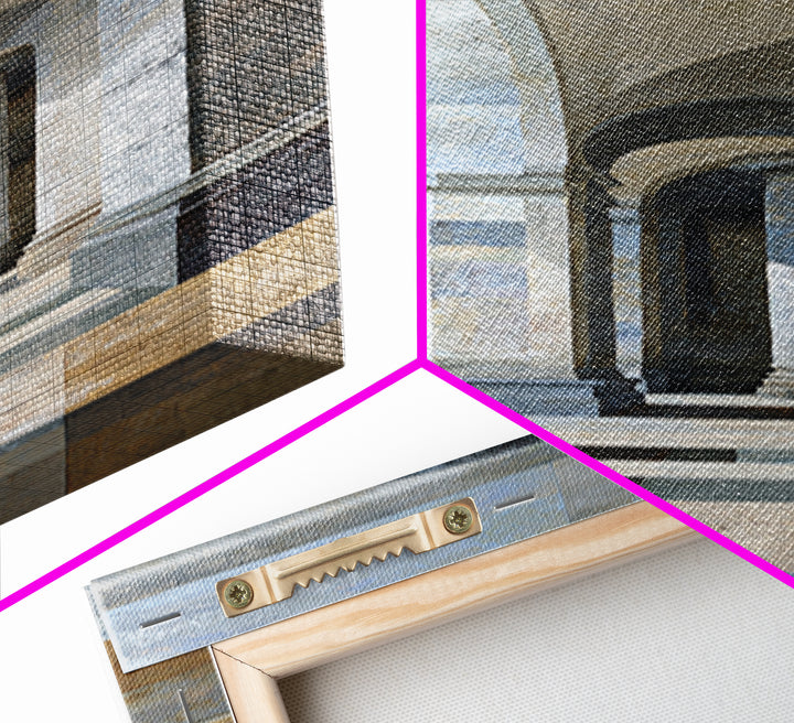 Architectural Arch and Column Abstraction Canvas Print, Law Office Art, Law School Gifts, Office Decor, Abstract Art, Counsel, LOA-1x3-98