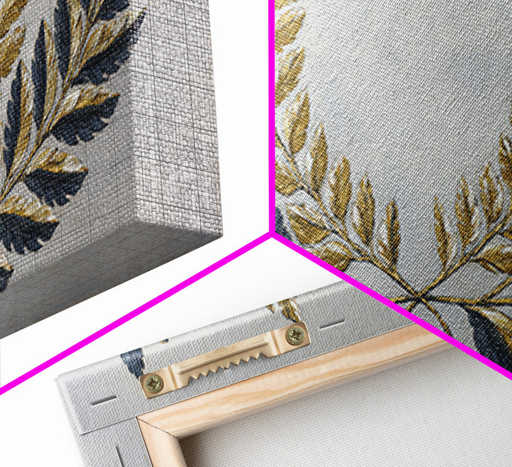 Roman Laurel Wreath Framed Canvas Print, Law Office Art, Lawyer, Office Decor, Fine Art, Counsel, Neutral Decor, Modern Decor, LOA-2x1-100