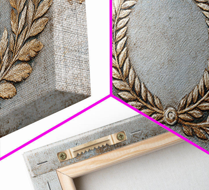Roman Laurel Wreath Canvas Print, Law Office Art, Decor, Office Decor, Fine Art, Counsel, Bookish Wall Art, Gifts for Lawyers, LOA-2x1-52