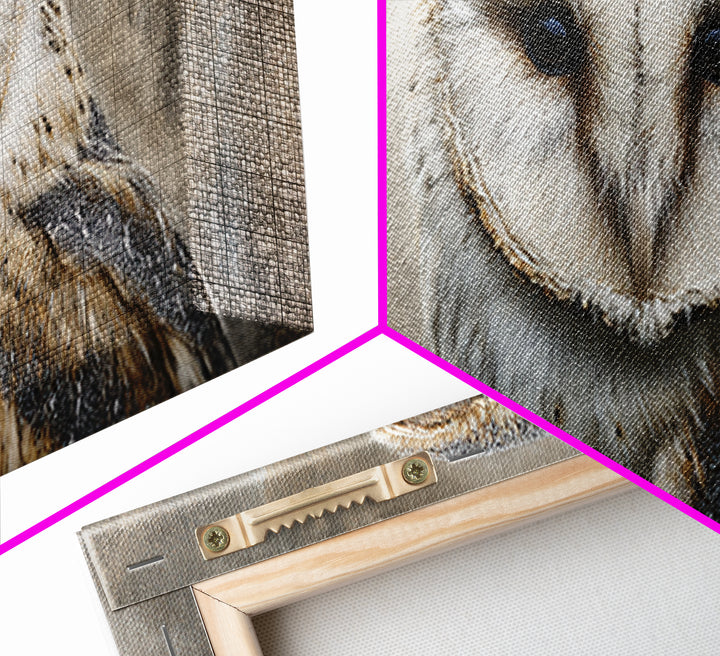 Owl Portrait Representing Wisdom Framed Canvas Print, Law Office Art, Decor, Office Decor, Fine Art, Counsel, Bookish Wall Art, LOA-2x1-85
