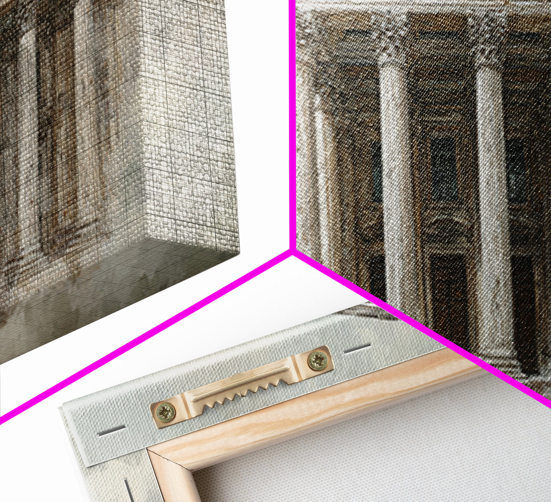 Marble Courthouse Column Study Without Building Scene Canvas Print, Law Office Art, Teen Girl Room Decor, Office Decor, Counsel, LOA-2x1-95