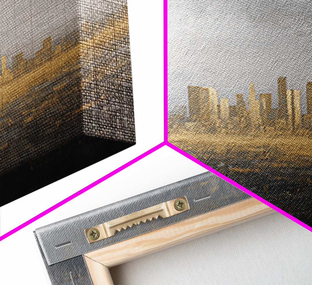 Quiet City Skyline Canvas Print, Law Office Art, Lawyer Sign, Office Decor, Fine Art, Counsel, Art Print, Room Decor, LOA-3x2-88