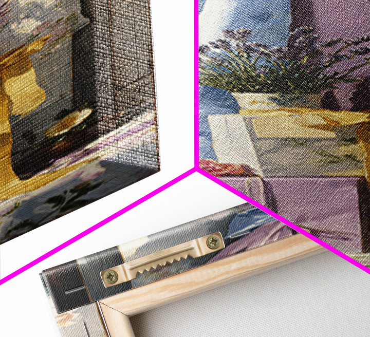 Lavender Sachet and Ribbon Still Life Canvas Print, Laundry Room Art, Rustic Home Decor, Living Room Decor, Fine Art, Clean, LRA-1x3-5