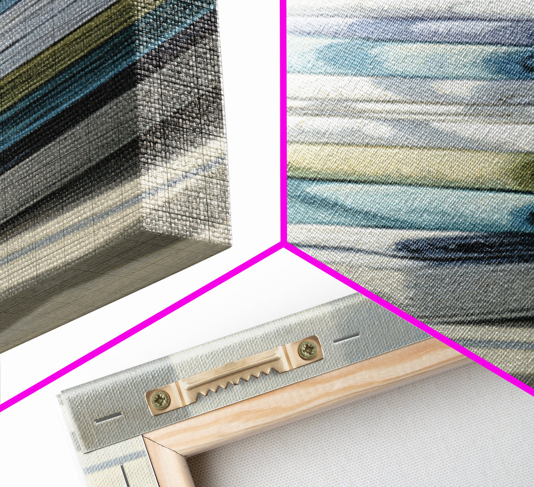 Basket of Folded Towels Framed Canvas Print, Laundry Room Art, Digital Art Print, Living Room Decor, Fine Art, Clean, LRA-1x3-50