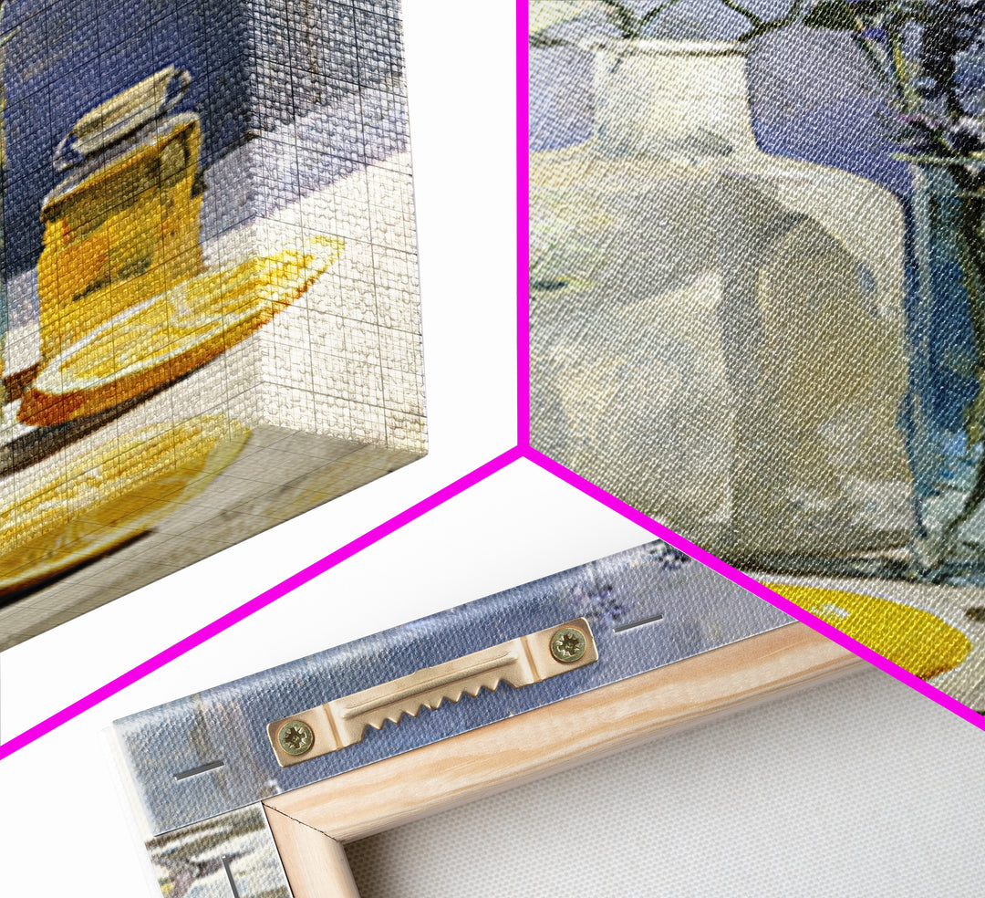 Lemon and Clean Linen Still Life Canvas Print, Laundry Room Art, Laundry Room Decor, Living Room Decor, Abstract Art, Clean, LRA-1x3-63